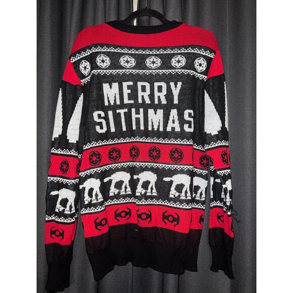 Ugly Christmas Sweater Xmas Size Large Star Wars - Picture 3 of 3